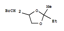 1,3-Dioxolane,4-(bromomethyl)-2-ethyl-2-methyl-(9ci) Structure,207347-51-1Structure