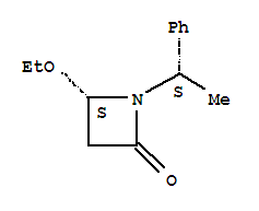 2-Azetidinone,4-ethoxy-1-[(1s)-1-phenylethyl]-,(4s)-(9ci) Structure,207349-74-4Structure