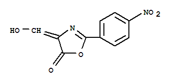 5(4H)-oxazolone, 4-(hydroxymethylene)-2-(4-nitrophenyl)- Structure,209742-76-7Structure