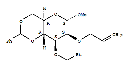 Methyl 2-O-Allyl-3-O-Benzyl-4,6-O-Benzylidenehexopyranoside Structure,210297-54-4Structure