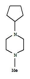 Piperazine, 1-cyclopentyl-4-methyl-(8ci) Structure,21043-34-5Structure