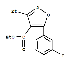 4-Isoxazolecarboxylicacid,3-ethyl-5-(3-iodophenyl)-,ethylester(9ci) Structure,211941-70-7Structure