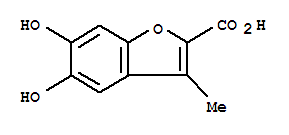 2-Benzofurancarboxylicacid,5,6-dihydroxy-3-methyl-(8ci) Structure,21452-90-4Structure