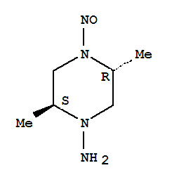 Piperazine, 1-amino-2,5-dimethyl-4-nitroso-, trans-(8ci) Structure,21497-41-6Structure