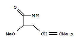 2-Azetidinone,3-methoxy-4-(2-methyl-1-propenyl)-(9ci) Structure,216366-75-5Structure