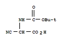 Acetic acid, cyano[[(1,1-dimethylethoxy)carbonyl]amino]-(9ci) Structure,218164-28-4Structure