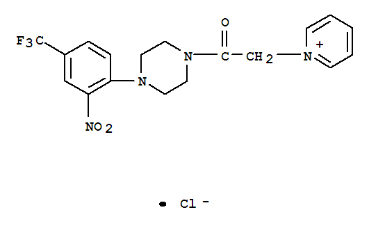 1-(4-[2-Nitro-4-(trifluoromethyl)phenyl]piperazino)-2-pyridinium-1-ylethan-1-one chloride Structure,219139-24-9Structure