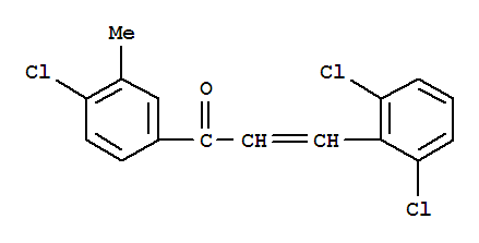 1-(4-Chloro-3-methylphenyl)-3-(2,6-dichlorophenyl)prop-2-en-1-one Structure,219140-58-6Structure