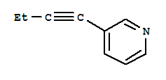 Pyridine, 3-(1-butynyl)-(9ci) Structure,219480-92-9Structure