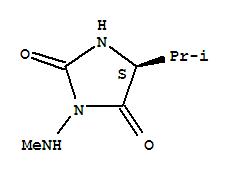 2,4-Imidazolidinedione,3-(methylamino)-5-(1-methylethyl)-,(5s)-(9ci) Structure,220442-68-2Structure