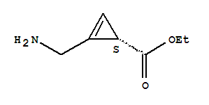 2-Cyclopropene-1-carboxylicacid,2-(aminomethyl)-,ethylester,(1s)-(9ci) Structure,221101-03-7Structure