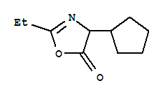 5(4H)-oxazolone, 4-cyclopentyl-2-ethyl- Structure,221214-05-7Structure