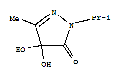 3H-pyrazol-3-one,2,4-dihydro-4,4-dihydroxy-5-methyl-2-(1-methylethyl)-(9ci) Structure,221325-62-8Structure