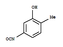 Phenol, 5-isocyanato-2-methyl-(9ci) Structure,221344-14-5Structure