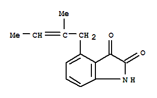 1H-indole-2,3-dione, 4-(2-methyl-2-butenyl)-(9ci) Structure,222036-50-2Structure