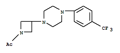 1-{3-[4-(3-Trifluoromethyl-phenyl)-piperazin-1-yl]-azetidin-1-yl}-ethanone Structure,223381-97-3Structure