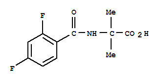 Alanine, n-(2,4-difluorobenzoyl)-2-methyl- Structure,223444-77-7Structure