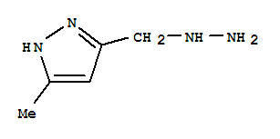 1H-pyrazole,3-(hydrazinomethyl)-5-methyl-(9ci) Structure,223603-51-8Structure