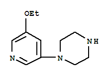 1-(5-ethoxy-3-pyridyl)piperazine Structure,223795-11-7Structure