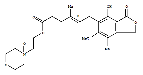 2-(4-Oxido-4-morpholinyl)ethyl (4e)-6-(4-hydroxy-6-methoxy-7-methyl-3-oxo-1,3-dihydro-2-benzofuran-5-yl)-4-methyl-4-hexenoate Structure,224052-51-1Structure