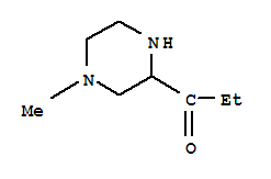 1-Propanone, 1-(4-methyl-2-piperazinyl)- Structure,224189-09-7Structure