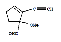 2-Cyclopentene-1-carboxaldehyde, 2-ethynyl-1-methoxy-(9ci) Structure,225662-34-0Structure