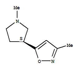 Isoxazole, 3-methyl-5-[(3s)-1-methyl-3-pyrrolidinyl]-(9ci) Structure,226088-59-1Structure