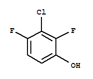 Phenol, 3-chloro-2,4-difluoro- Structure,2268-00-0Structure