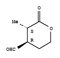 2H-pyran-4-carboxaldehyde, tetrahydro-3-methyl-2-oxo-, (3s,4r)-(9ci) Structure,227805-00-7Structure