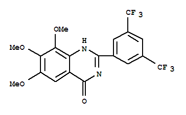 4(1H)-quinazolinone, 2-[3,5-bis(trifluoromethyl)phenyl]-6,7,8-trimethoxy-(9ci) Structure,228119-09-3Structure