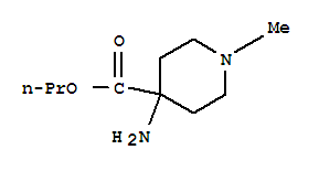 4-Piperidinecarboxylicacid,4-amino-1-methyl-,propylester(9ci) Structure,228252-35-5Structure