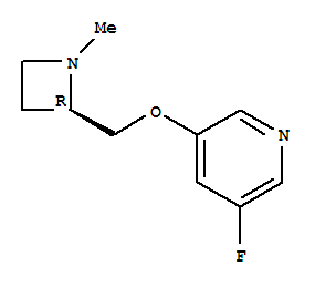 Pyridine, 3-fluoro-5-[[(2r)-1-methyl-2-azetidinyl]methoxy]-(9ci) Structure,228867-33-2Structure