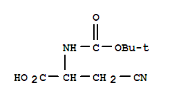 Alanine, 3-cyano-n-[(1,1-dimethylethoxy)carbonyl]-(9ci) Structure,229028-67-5Structure