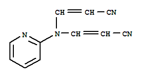 Acrylonitrile, 3,3-(2-pyridylimino)di-(8ci) Structure,23130-57-6Structure