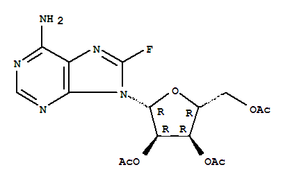 2,3,5-Tri-o-acetyl-8-fluoro adenosine Structure,23205-66-5Structure