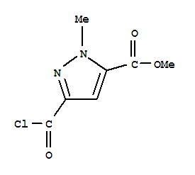 1H-pyrazole-5-carboxylic acid, 3-(chlorocarbonyl)-1-methyl-, methyl ester (9ci) Structure,232281-29-7Structure