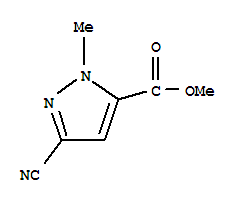 1H-pyrazole-5-carboxylicacid,3-cyano-1-methyl-,methylester(9ci) Structure,232281-30-0Structure