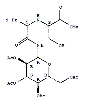 L-serine, n-[(1s)-2-methyl-1-[[(2,3,4,6-tetra-o-acetyl-beta-d-glucopyranosyl)amino]carbonyl]propyl]-, methyl ester (9ci) Structure,236100-70-2Structure