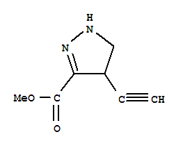 1H-pyrazole-3-carboxylicacid,4-ethynyl-4,5-dihydro-,methylester(9ci) Structure,2387-31-7Structure