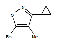 Isoxazole, 3-cyclopropyl-5-ethyl-4-methyl-(8ci) Structure,24106-63-6Structure