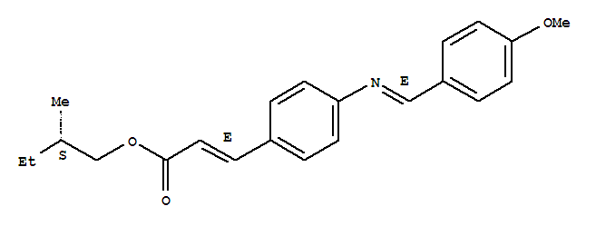 (S)-(+)-2-methylbutyl p-[(p-methoxybenzylidene)amino]cinnamate Structure,24140-30-5Structure