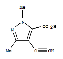 1H-pyrazole-5-carboxylicacid,4-ethynyl-1,3-dimethyl-(9ci) Structure,243466-31-1Structure