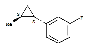 Benzene, 1-fluoro-3-[(1r,2r)-2-methylcyclopropyl]-, rel-(9ci) Structure,243665-07-8Structure