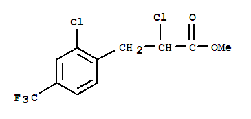 Methyl 2-chloro-3-[2-chloro-4-(trifluoromethyl)phenyl]propanoate Structure,243863-43-6Structure