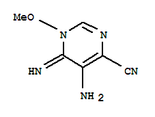 4-Pyrimidinecarbonitrile,5-amino-1,6-dihydro-6-imino-1-methoxy-(9ci) Structure,245064-04-4Structure