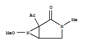 (1R,5r)-1-acetyl-6-methoxy-3-methyl-3,6-diazabicyclo[3.1.0]hexan-2-one Structure,245071-66-3Structure