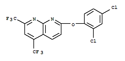 1,8-Naphthyridine,7-(2,4-dichlorophenoxy)-2,4-bis(trifluoromethyl)-(9ci) Structure,246022-24-2Structure