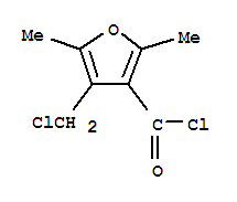 3-Furancarbonyl chloride, 4-(chloromethyl)-2,5-dimethyl-(9ci) Structure,246178-78-9Structure