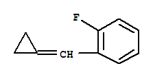 Benzene, 1-(cyclopropylidenemethyl)-2-fluoro-(9ci) Structure,246180-28-9Structure