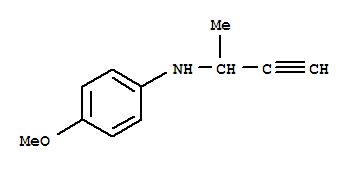 Benzenamine, 4-methoxy-n-(1-methyl-2-propynyl)-(9ci) Structure,247123-16-6Structure